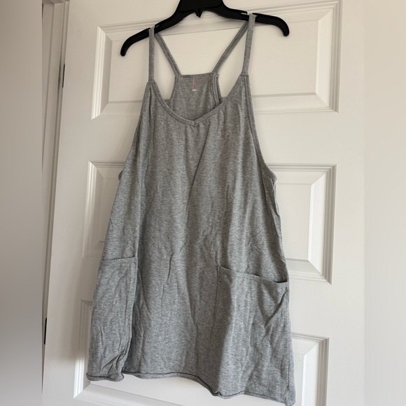 NEW Hot Shot Mini Dress Large Heather Grey - Picture 5 of 14